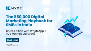 Blogs 35 The ₹50,000 Digital Marketing Playbook for SMBs in India (2025 Edition with WhatsApp + RCS Funnels via Kyde)